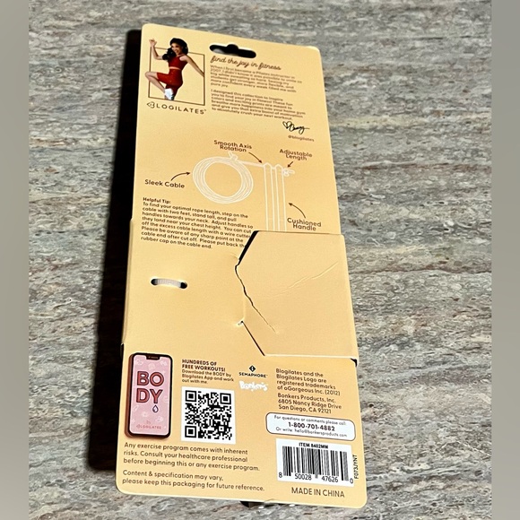 Blogilates Premium Brown Jump Rope - Picture 2 of 11